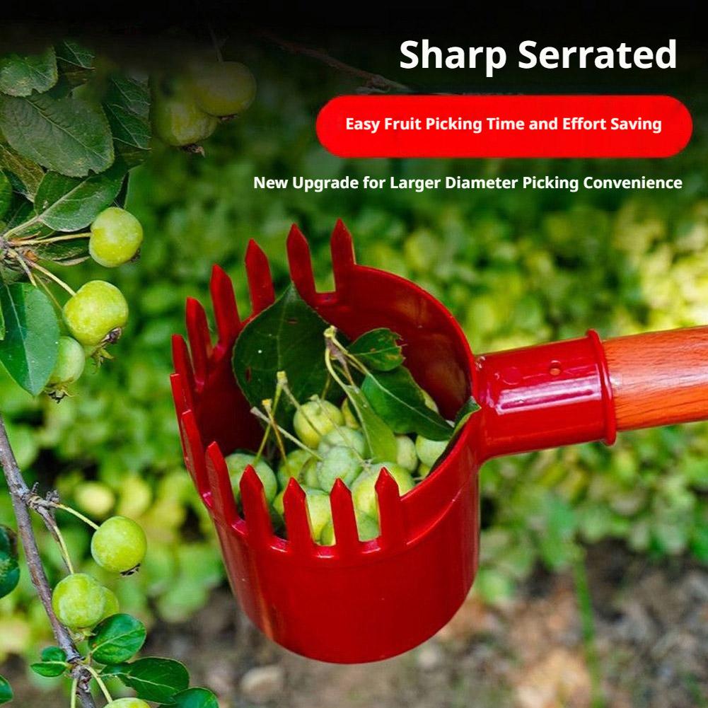 Gardening Tools Basket - フルーツピッカーツールポータブルバスケットヘッド高木収穫機アップルピーチ梨柑橘類収穫装置ファームガーデンヤードツール