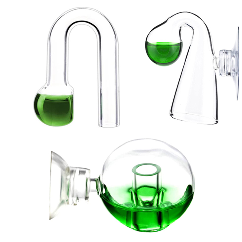 Aquaponics Fish Tank - 拡散ガラス CO2 ドロップチェッカー水族館ハングオン CO2 モニターセンサー検出器インジケータ水槽水生植栽タンクテスト PH