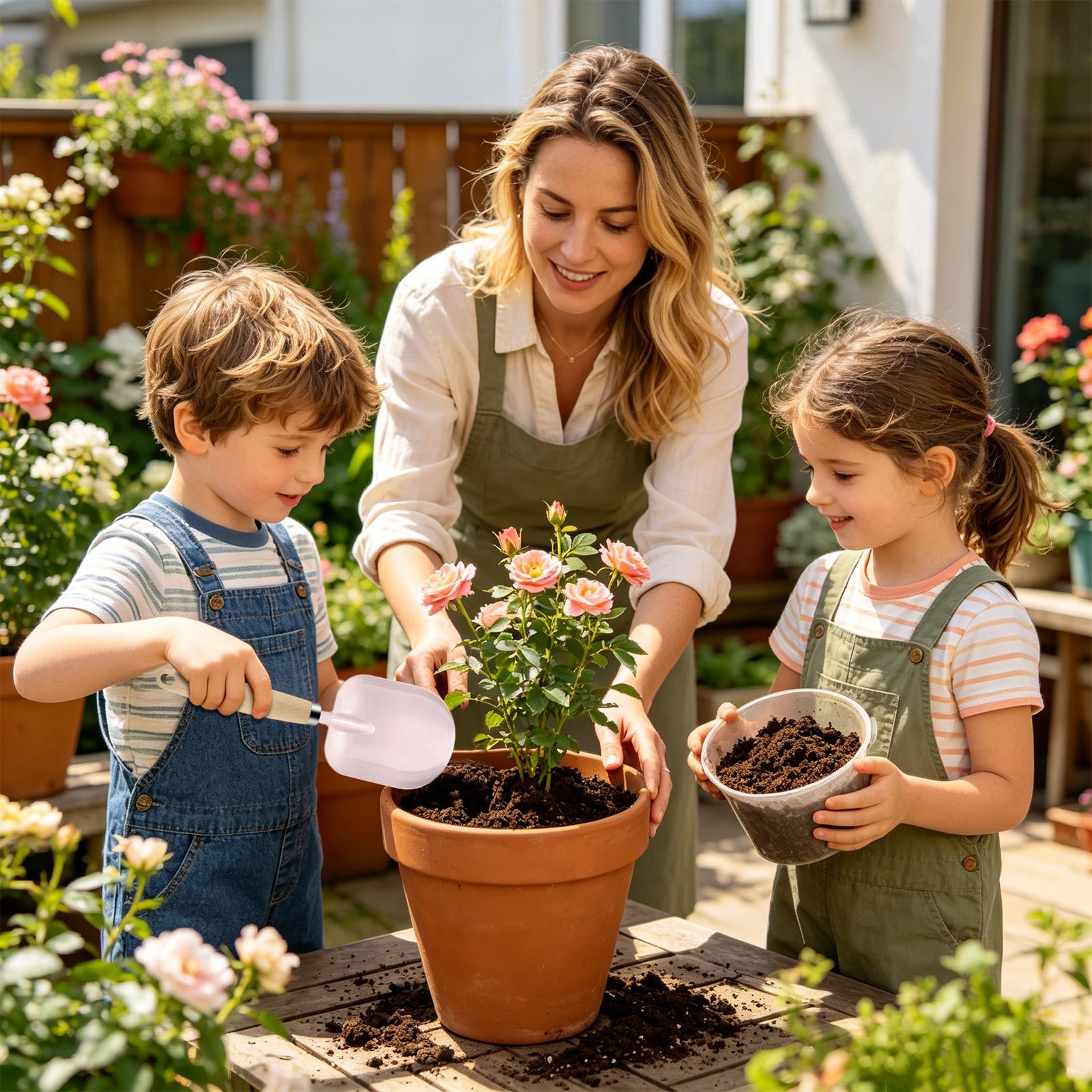 Gardening Tools Girly - 子供用ガーデニングツールセット感覚インタラクティブごっこ遊びプレイセット子供用掘削シャベル子供用男の子女の子用裏庭用