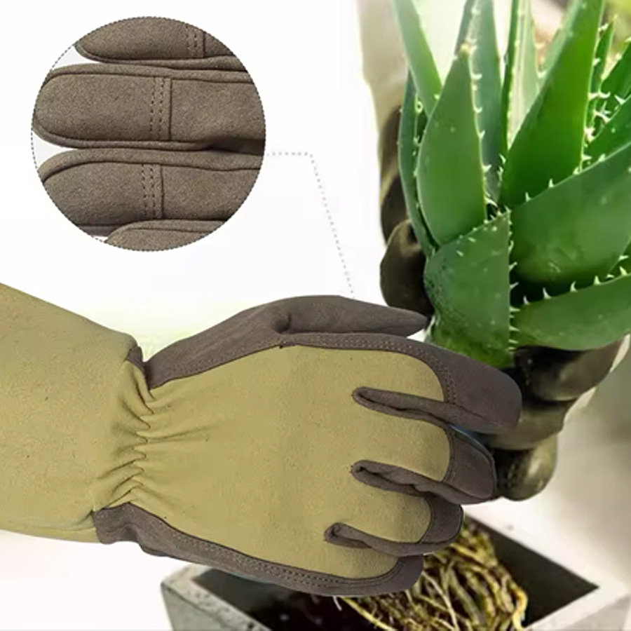 ロングスタイルガーデニンググローブ、棘防止グローブ、キャンバ - Garden Gloves Thorn Proof のレビューと価格