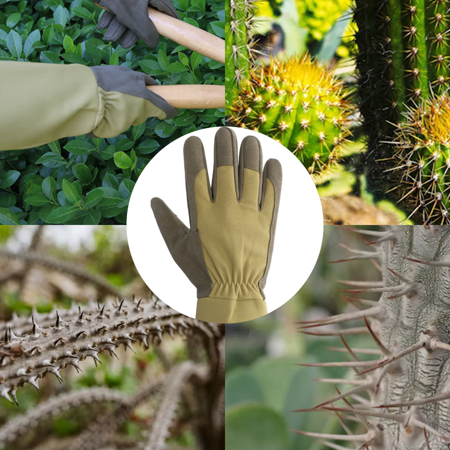 ロングスタイルガーデニンググローブ、棘防止グローブ、キャンバ - Garden Gloves Thorn Proof のレビューと価格
