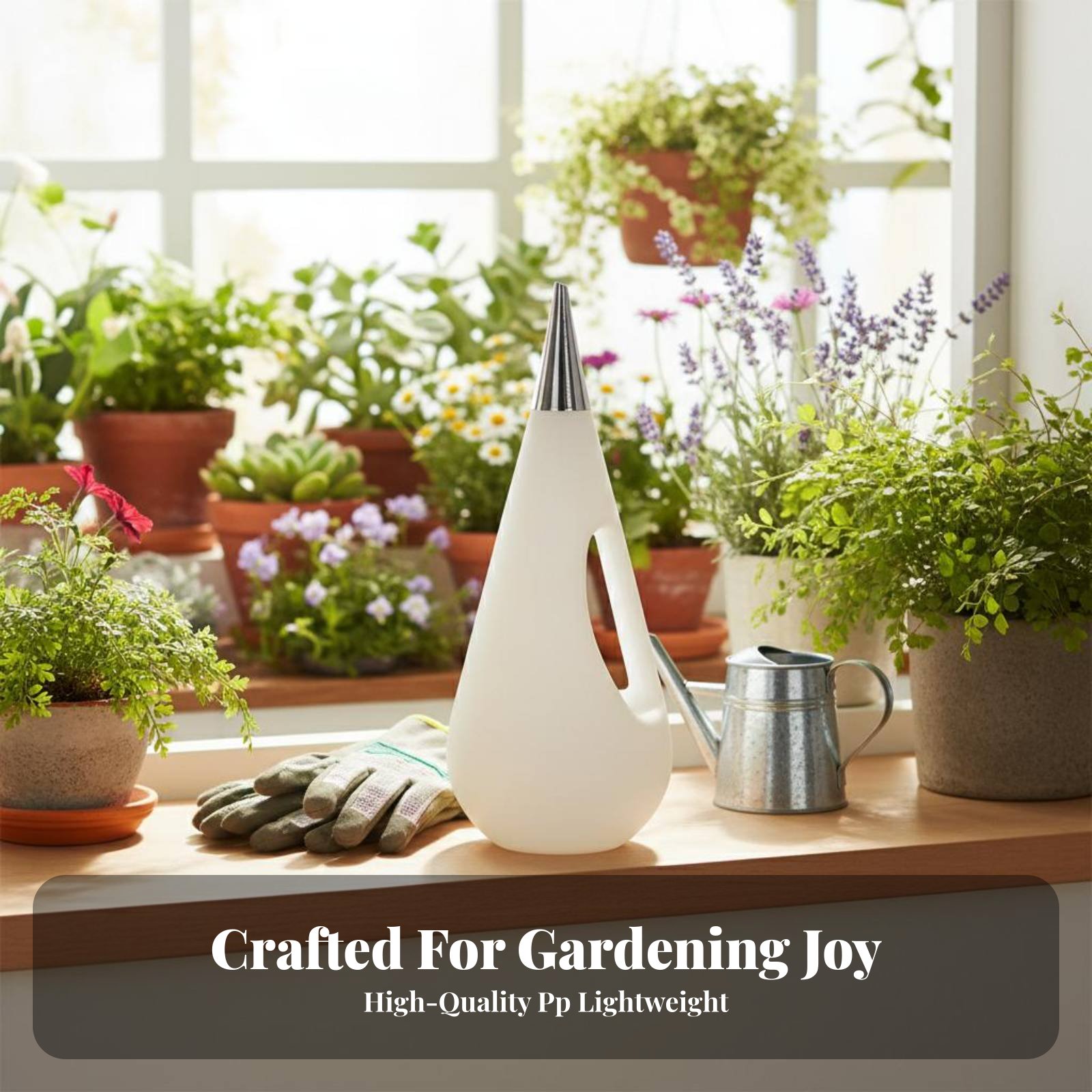 ティアドロップ型じょうろ 大容量 長い注ぎ口のじょうろ 園芸 - Watering Can Long Spout のレビューと価格