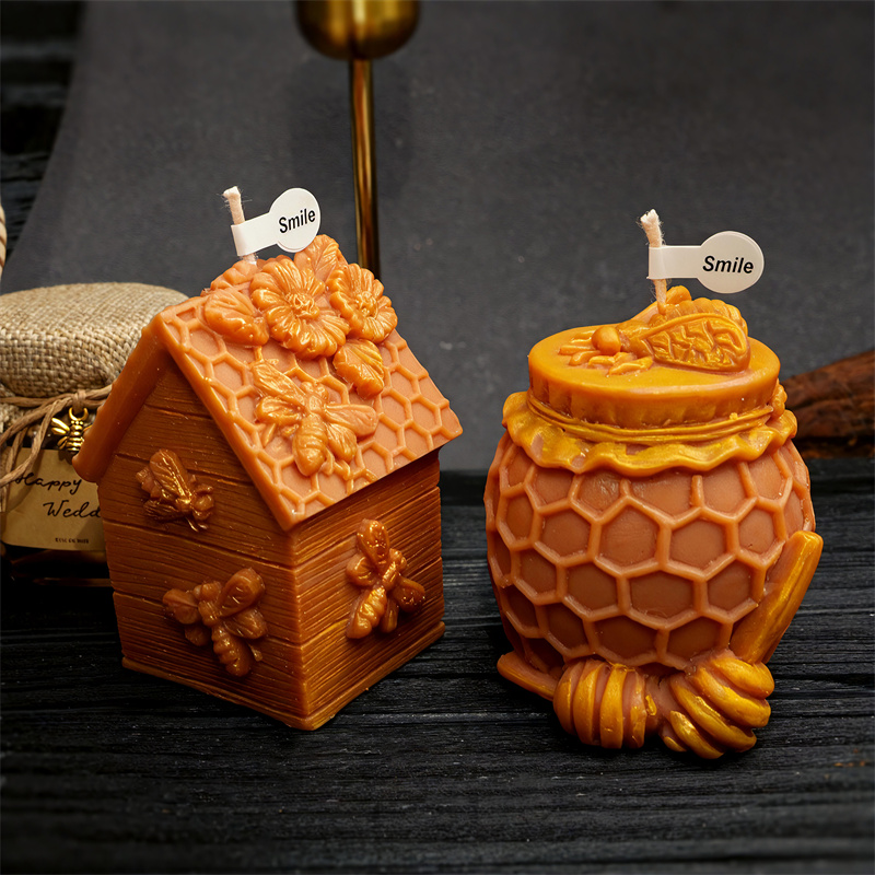 3Dハニカム柱型シリコンキャンドルモールド DIYフラワービ - Gardening Tools Cute のレビューと価格