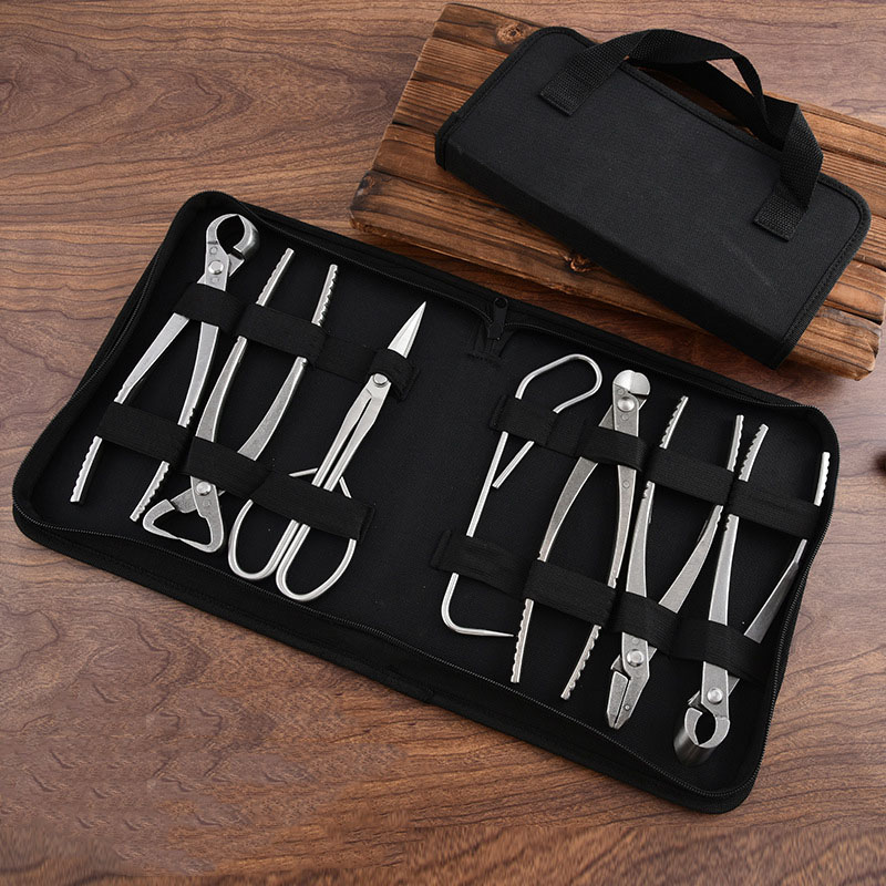 プレミアム滑り止め盆栽剪定ツールキット-剪定ばさみ、ペンチ、 - Bonsai Tool Set のレビューと価格