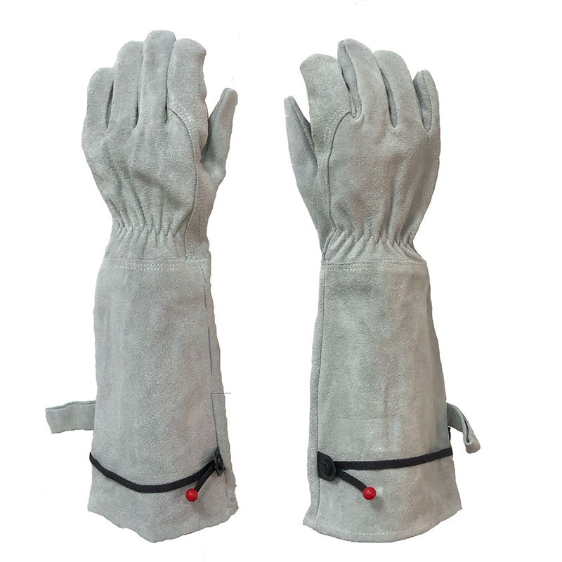 牛革ロングチューブガーデングローブ耐穿刺労働保護手袋庭建設現 - Garden Gloves Thorn Proof のレビューと価格