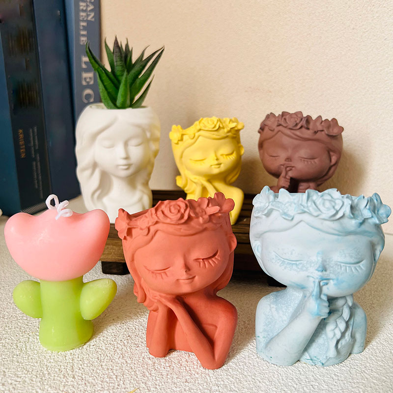 DIyシリコンプラントモールド,眠っている美しさの花瓶,収納 - Gardening Tools Cute のレビューと価格