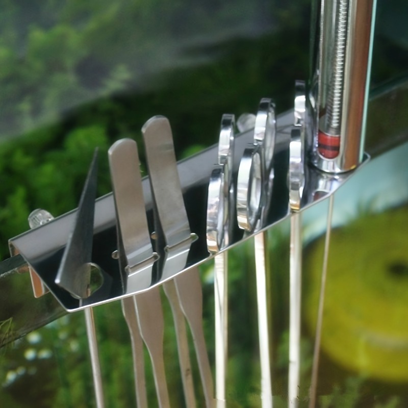 ステンレス製の水族館クリーニングツールホルダー,壁掛け水槽オ - Aquaponics Fish Tank のレビューと価格
