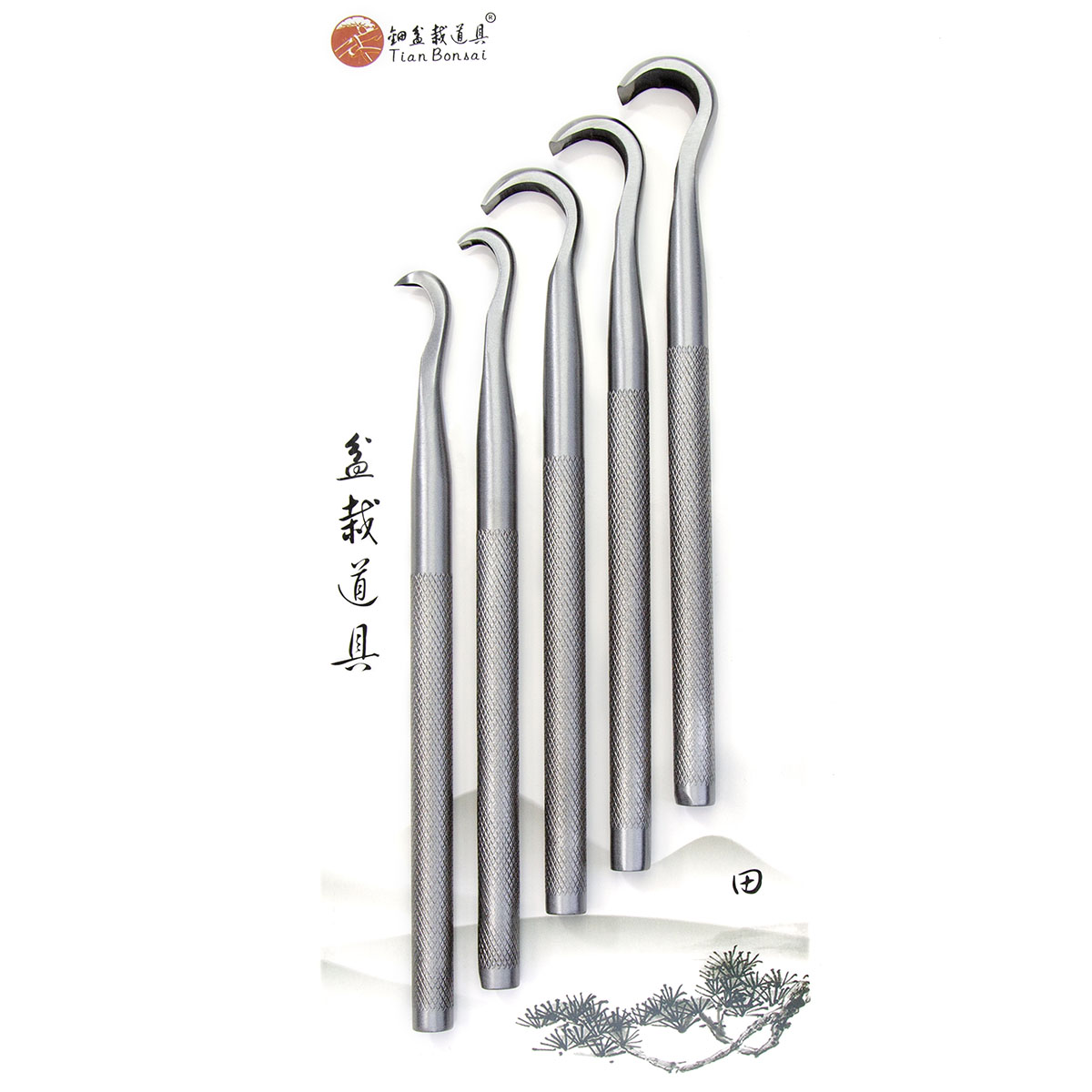盆栽彫刻ツールセット CT-A 5Cr15MoV合金鋼鍛造  - Bonsai Tool Set のレビューと価格