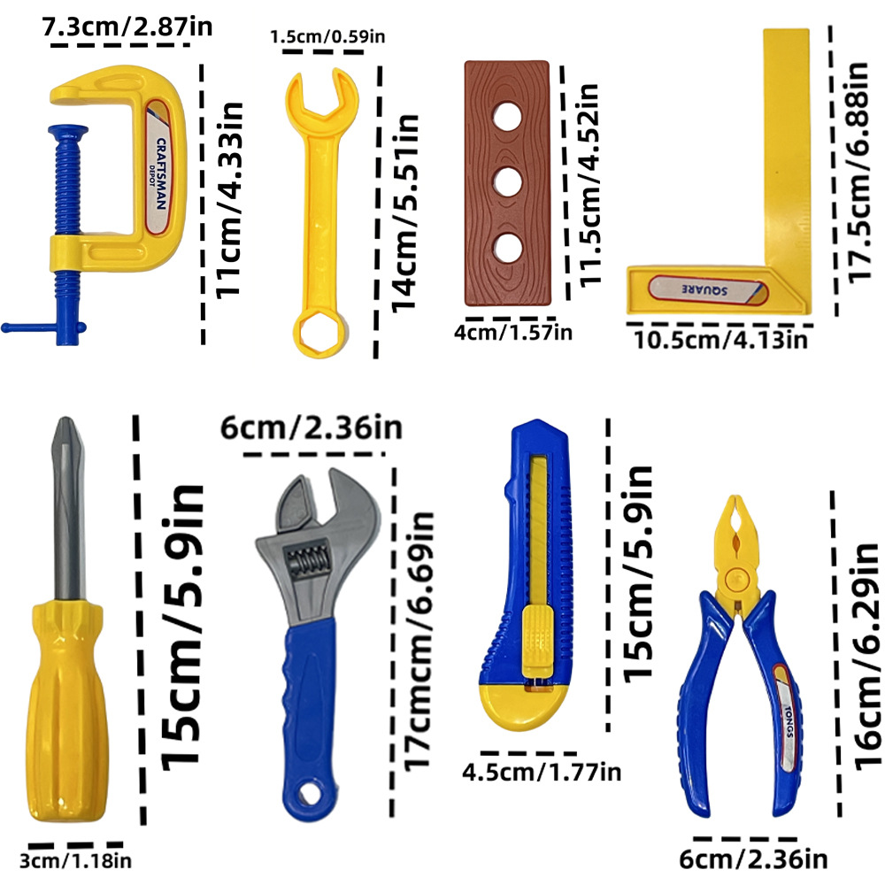 プラスチックシミュレーションメンテナンスツール建設おもちゃセ - Gardening Tools Girly のレビューと価格