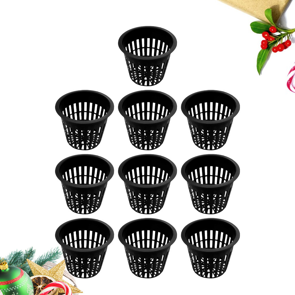 10個入りPPメッシュ植栽バスケット、水耕栽培ツール、庭や家 - Gardening Tools Basket のレビューと価格