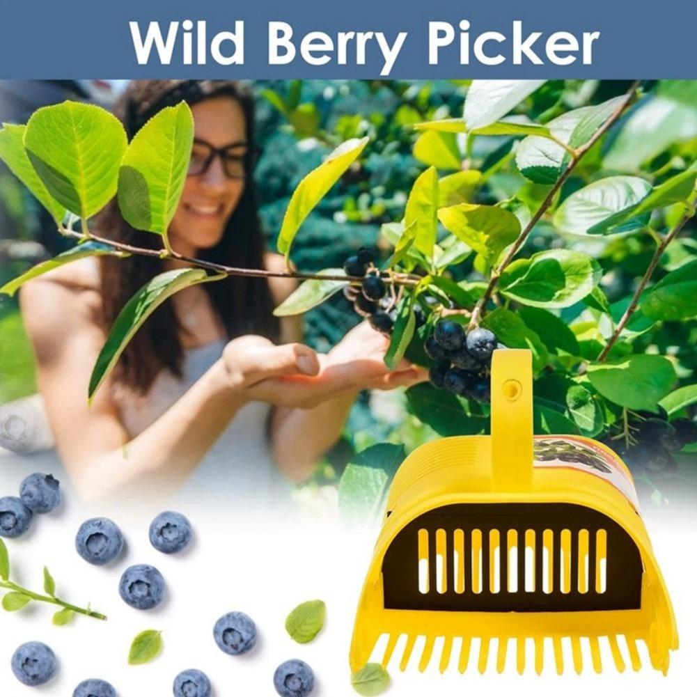 ポータブルブルーベリーピッカーツール、櫛歯付き軽量ガーデンベ - Gardening Tools Basket のレビューと価格