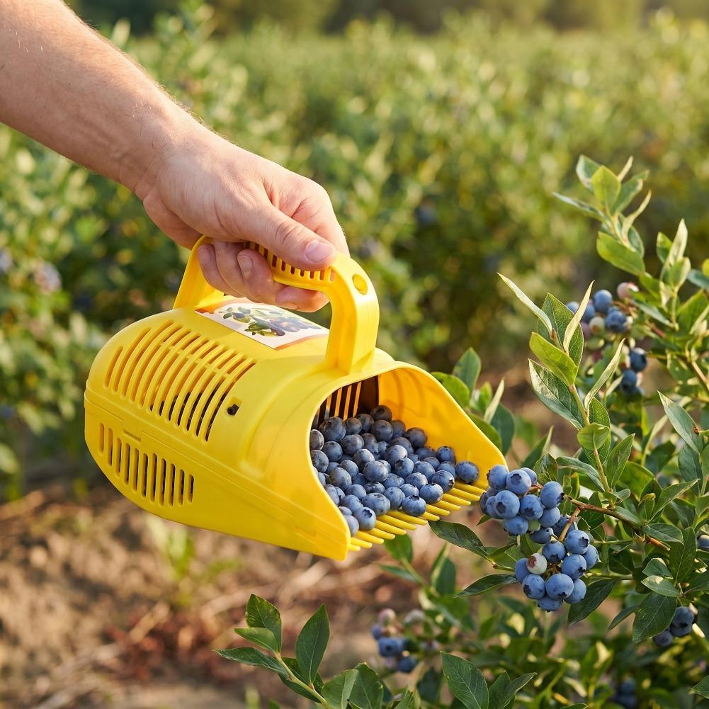 ポータブルブルーベリーピッカーツール、櫛歯付き軽量ガーデンベ - Gardening Tools Basket のレビューと価格