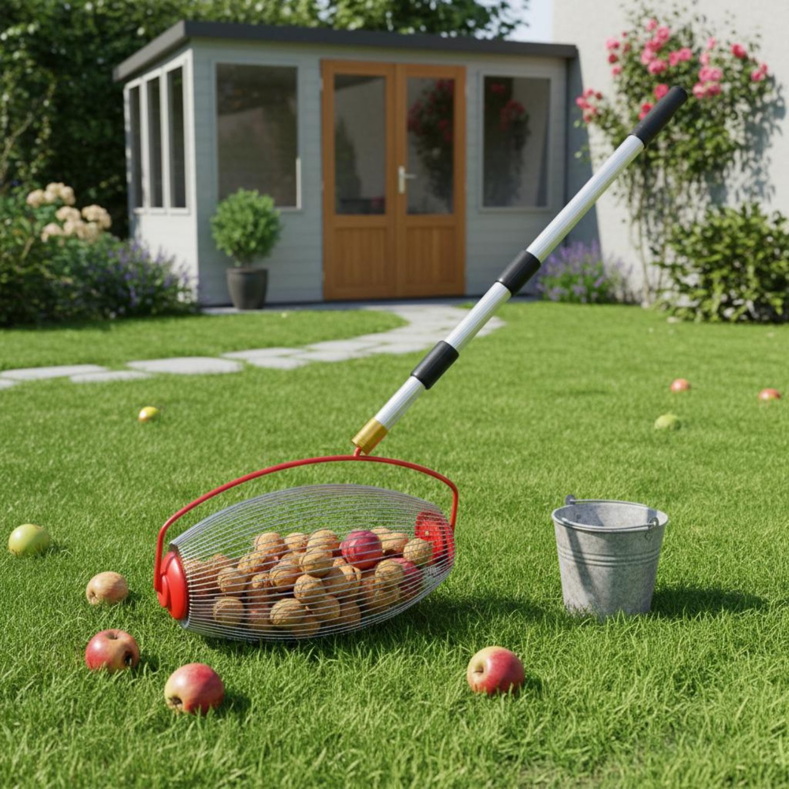 栗拾いツール 簡単に使えるクルミコレクターツール ナッツロー - Gardening Tools Basket のレビューと価格