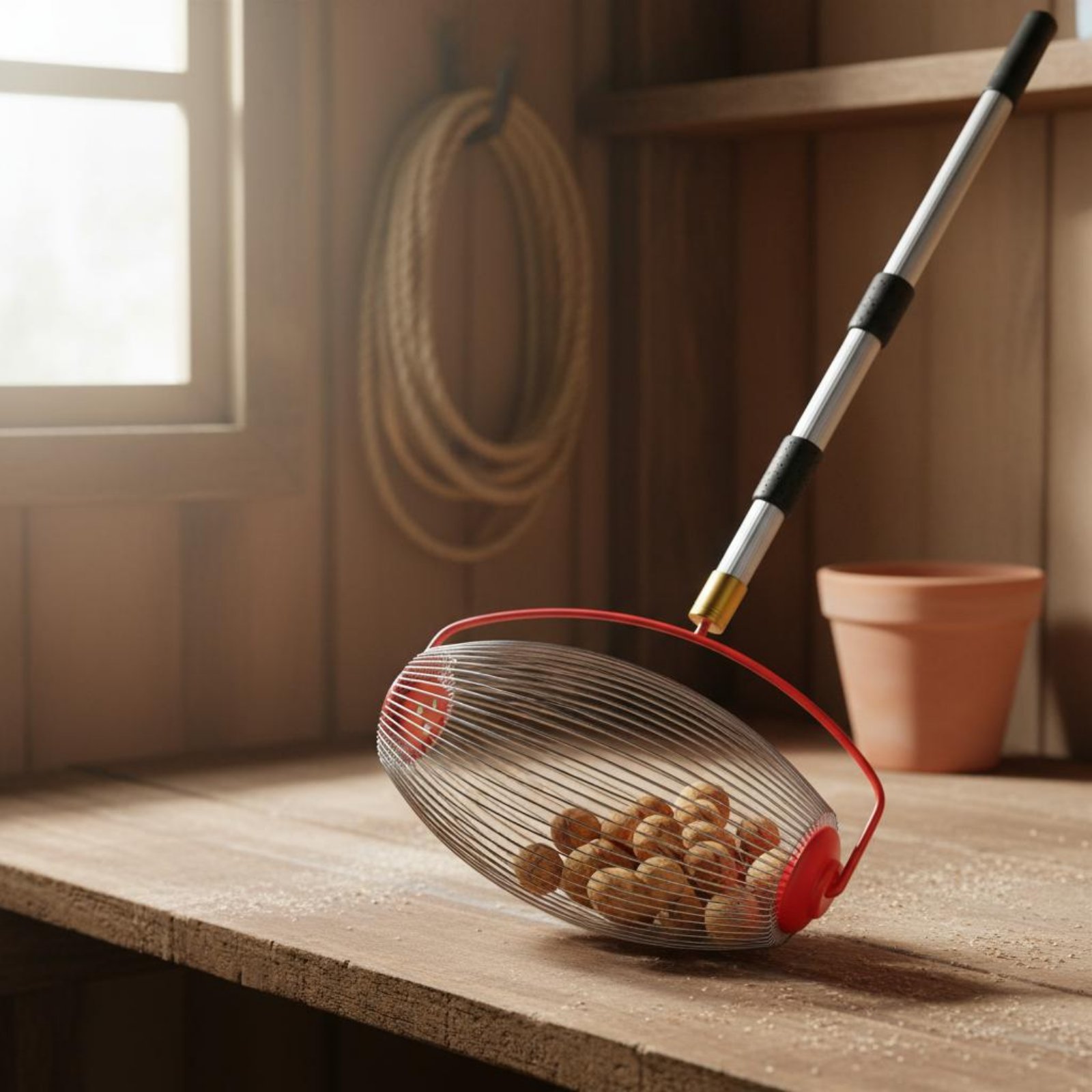 栗拾いツール 簡単に使えるクルミコレクターツール ナッツロー - Gardening Tools Basket のレビューと価格