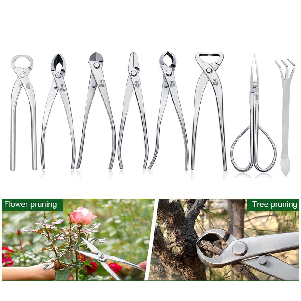 プロ用盆栽道具セット 高硬度21cmステンレス鋼枝切り＆ノブ - Bonsai Tool Set のレビューと価格