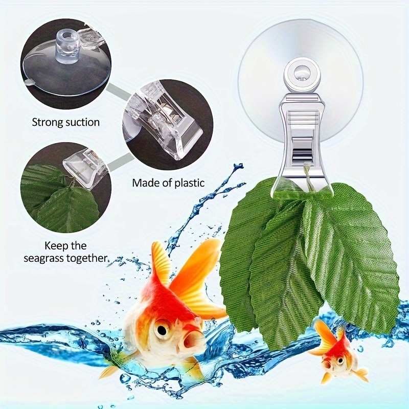 8個入り 魚海藻クリップ 水草吸盤 クリップ付き給餌ホルダー - Aquaponics Fish Tank のレビューと価格