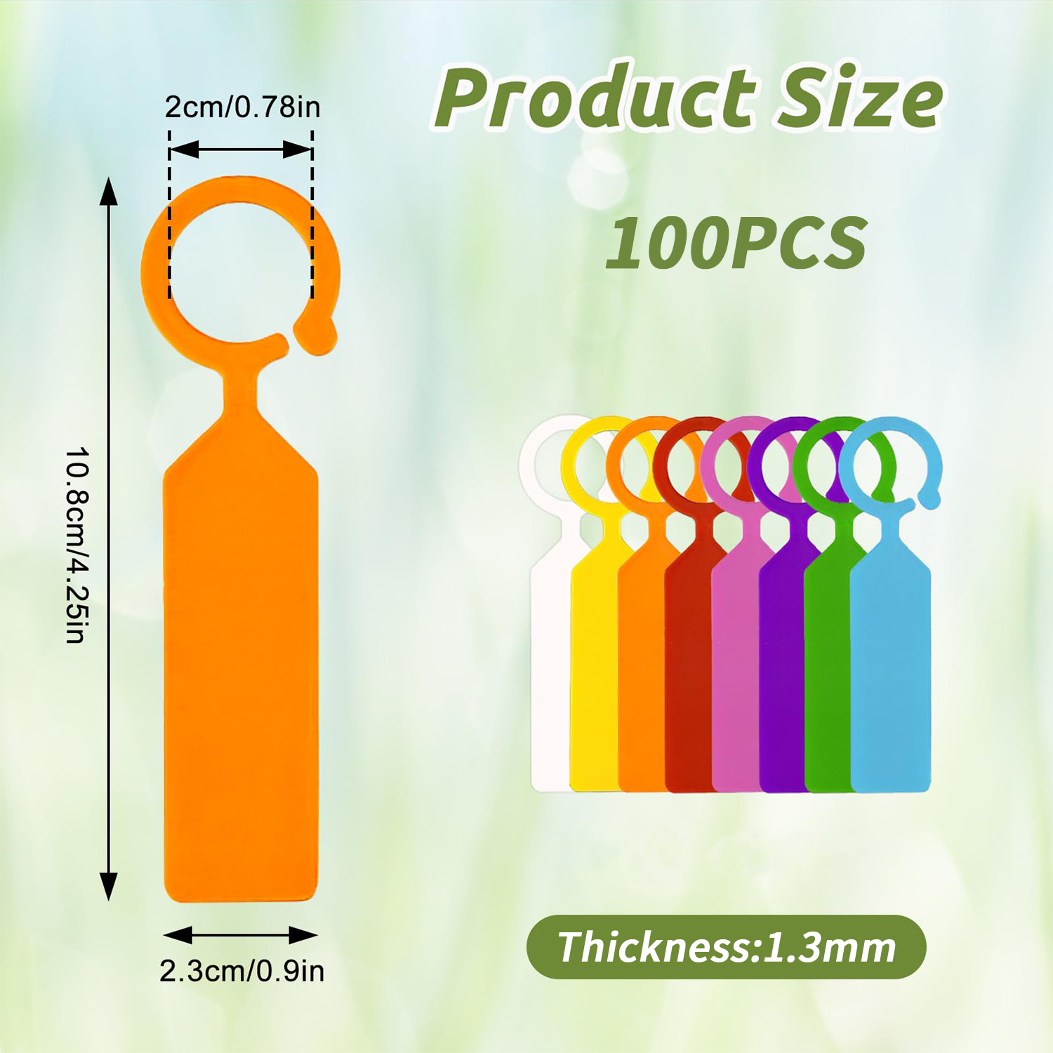 100個入り 10.7x2.3CM プラスチック製 ガーデン - Plant Label Tags のレビューと価格