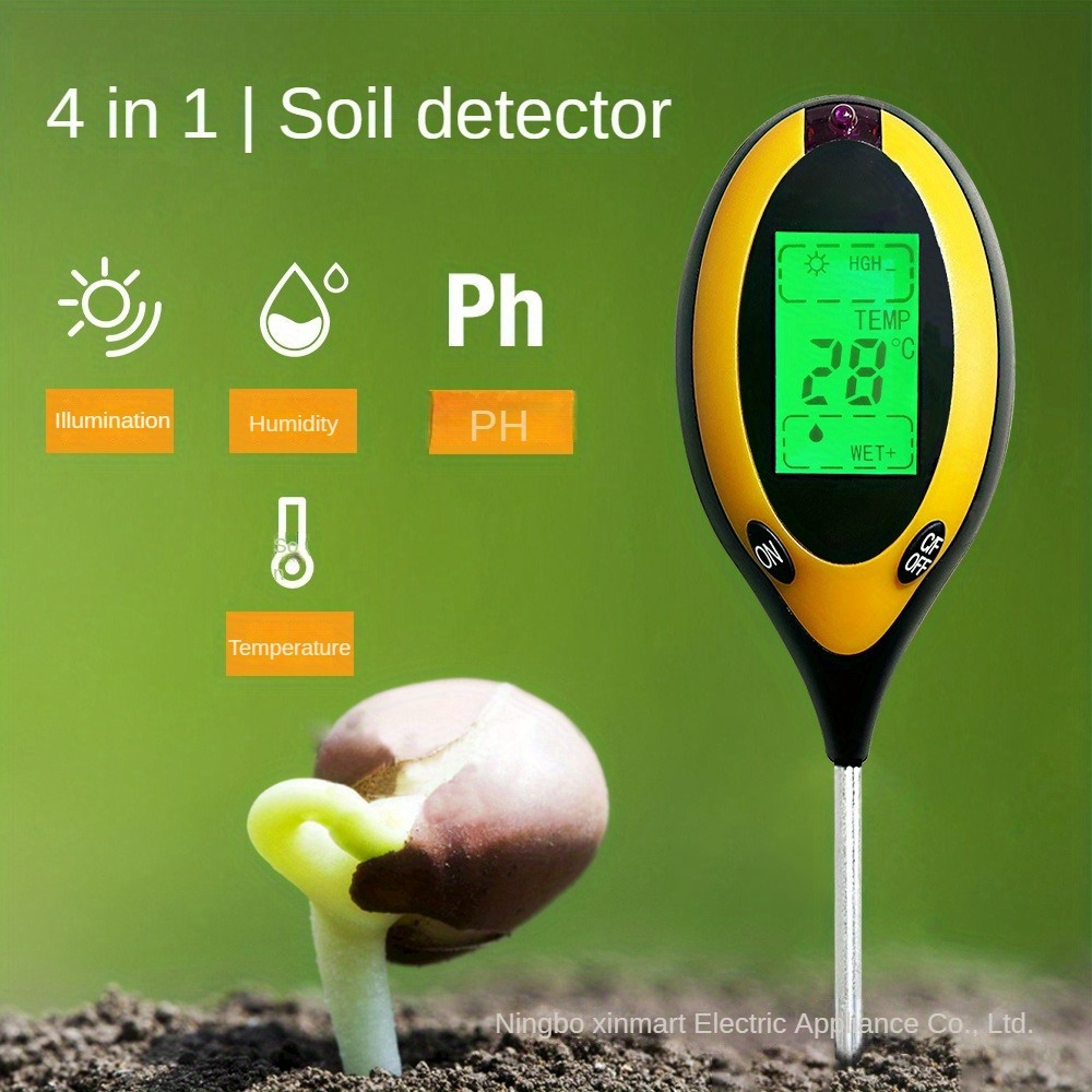 新型土壌pHメーター 3 in 1/4 in 1 pH・光・ - Moisture Meter Plant のレビューと価格