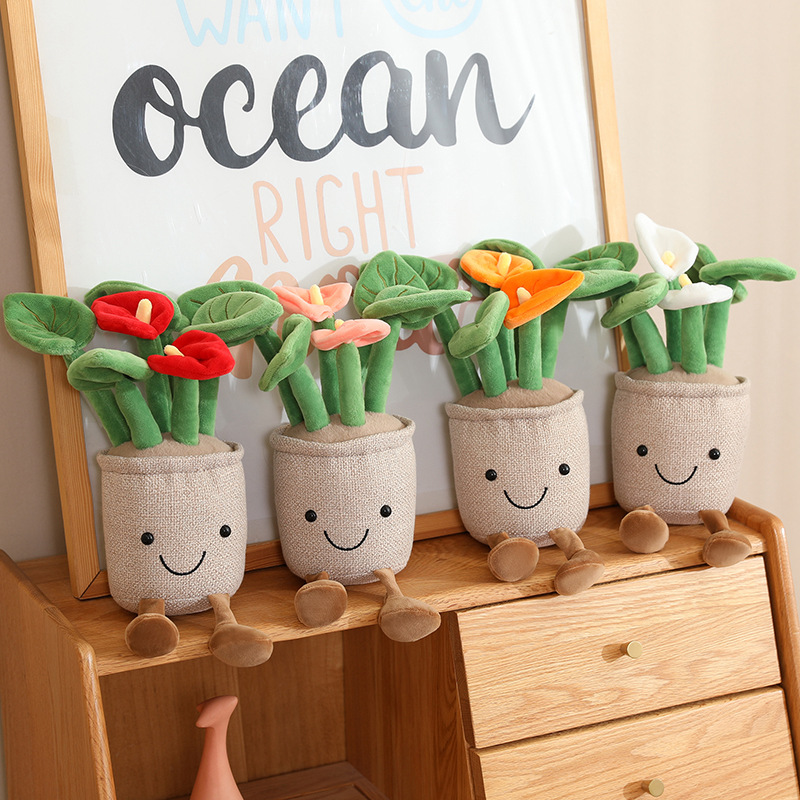 かわいいぬいぐるみ鉢植えフラワーおもちゃ、キュートなアイリス - Gardening Tools Cute のレビューと価格