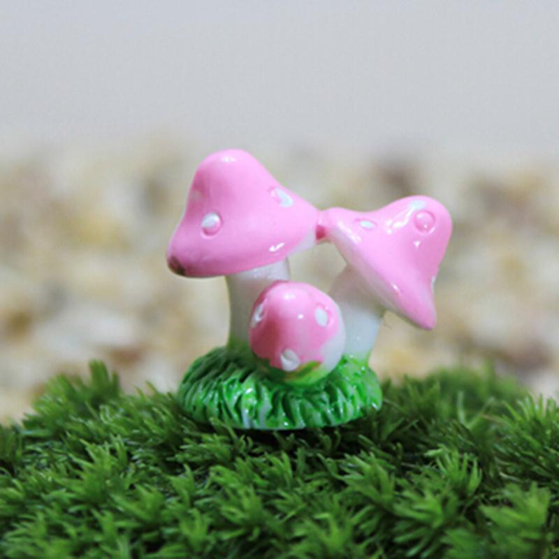 ミニレジンマッシュルーム,1ピース,4色,庭の装飾,妖精,ミ - Gardening Tools Cute のレビューと価格