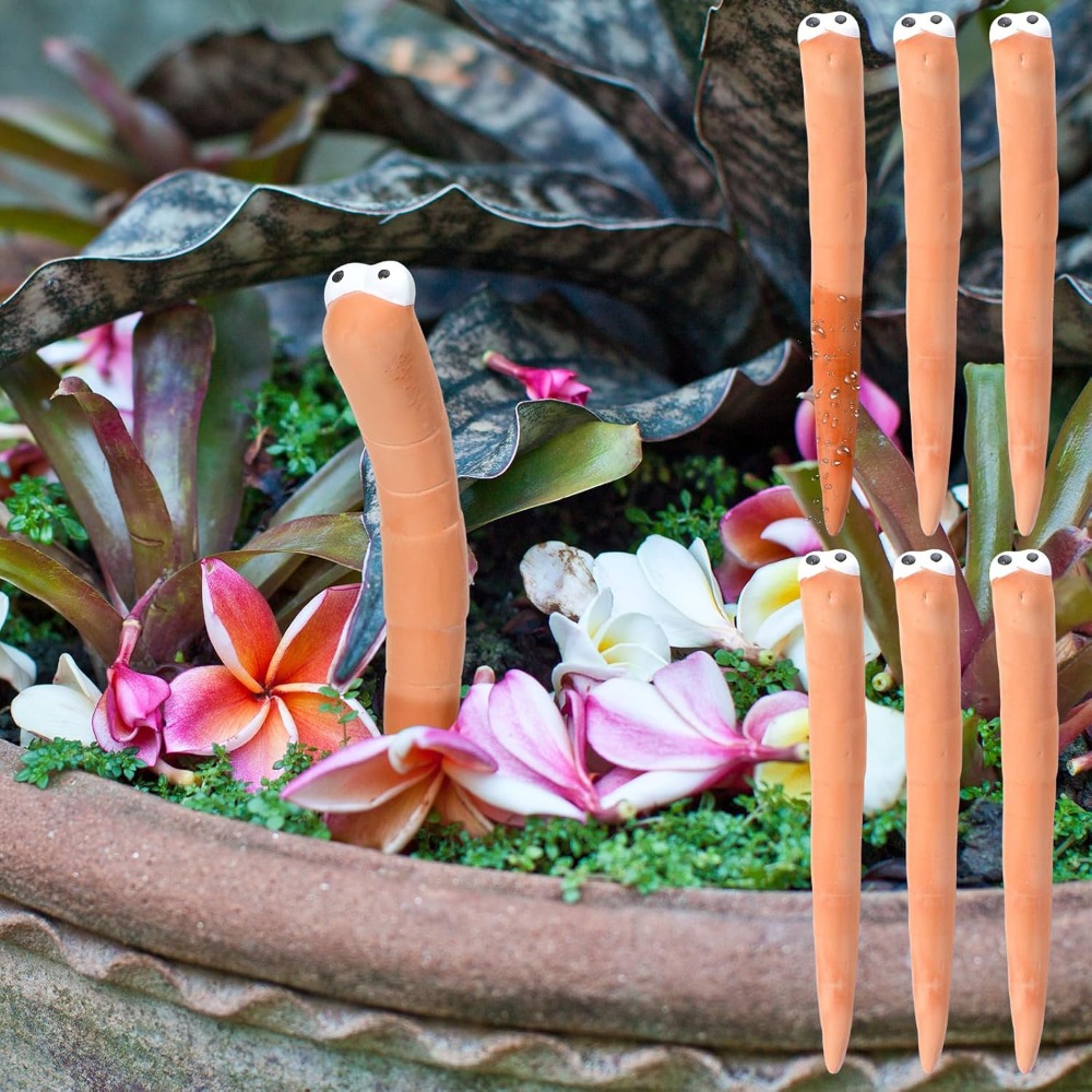 鉢植え植物湿度モニターバッテリーフリーかわいいミミズ土壌水分 - Gardening Tools Cute のレビューと価格