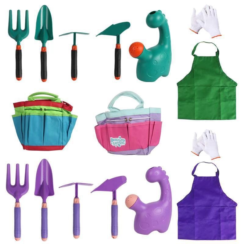 子供用砂遊びセットツール、砂場用おもちゃ、カートガーデンツー - Gardening Tools Girly のレビューと価格