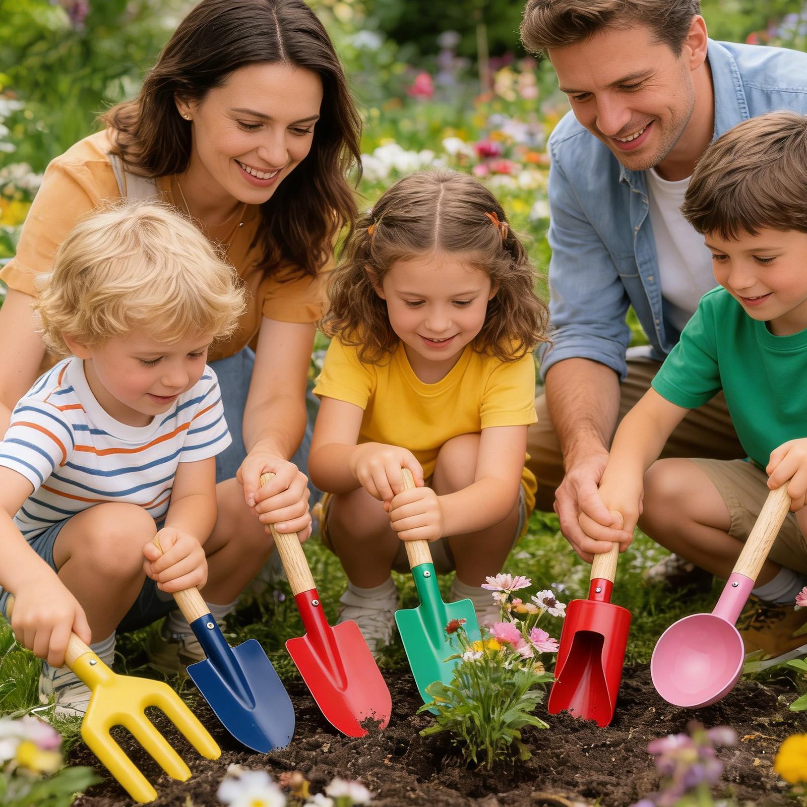 子供用園芸ツールセット 6個入り 屋外ビーチ教育学習玩具 男 - Gardening Tools Girly のレビューと価格