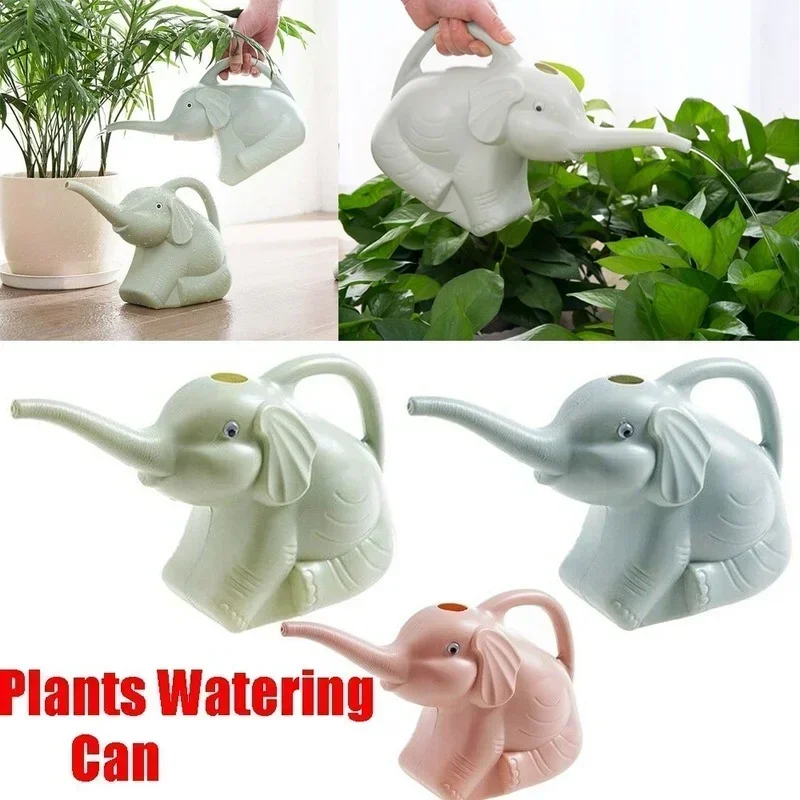 かわいいプラスチック象の形じょうろ缶植物屋外灌漑ガーデニング - Gardening Tools Cute のレビューと価格