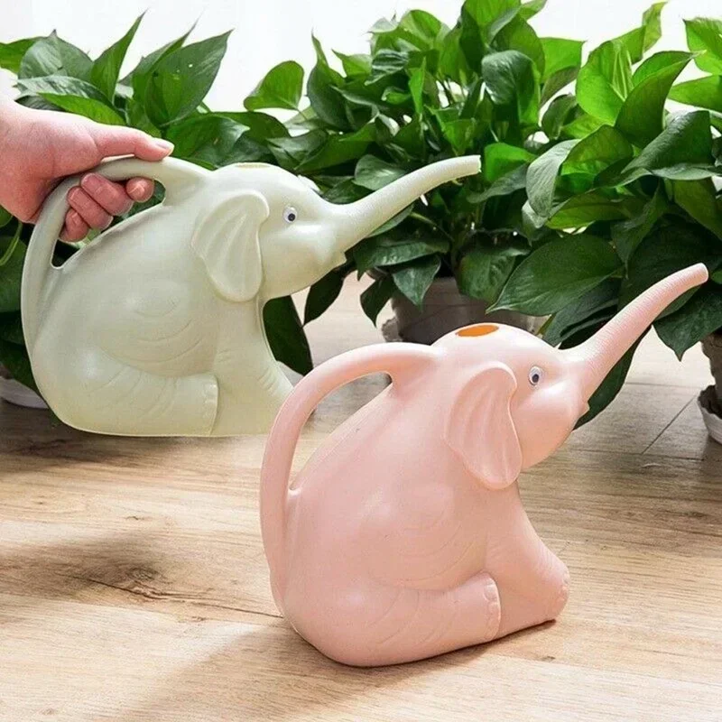 かわいいプラスチック象の形じょうろ缶植物屋外灌漑ガーデニング - Gardening Tools Cute のレビューと価格