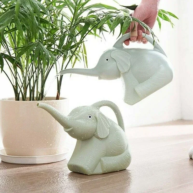 かわいいプラスチック象の形じょうろ缶植物屋外灌漑ガーデニング - Gardening Tools Cute のレビューと価格