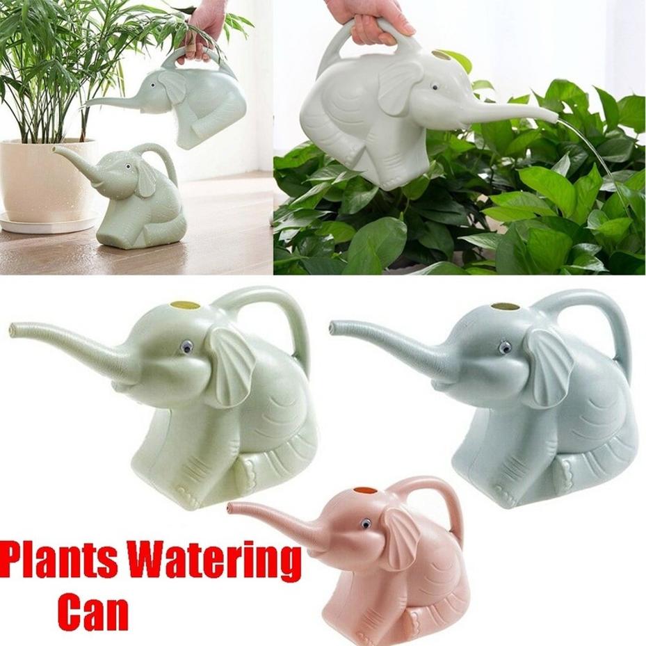 1 個新しいかわいいプラスチック象の形の水まきポット缶植物屋 - Gardening Tools Cute のレビューと価格