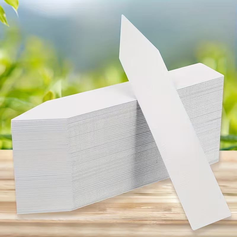 100枚入り ホワイト防水植物ラベル – 10x2cm、耐久 - Plant Label Tags のレビューと価格