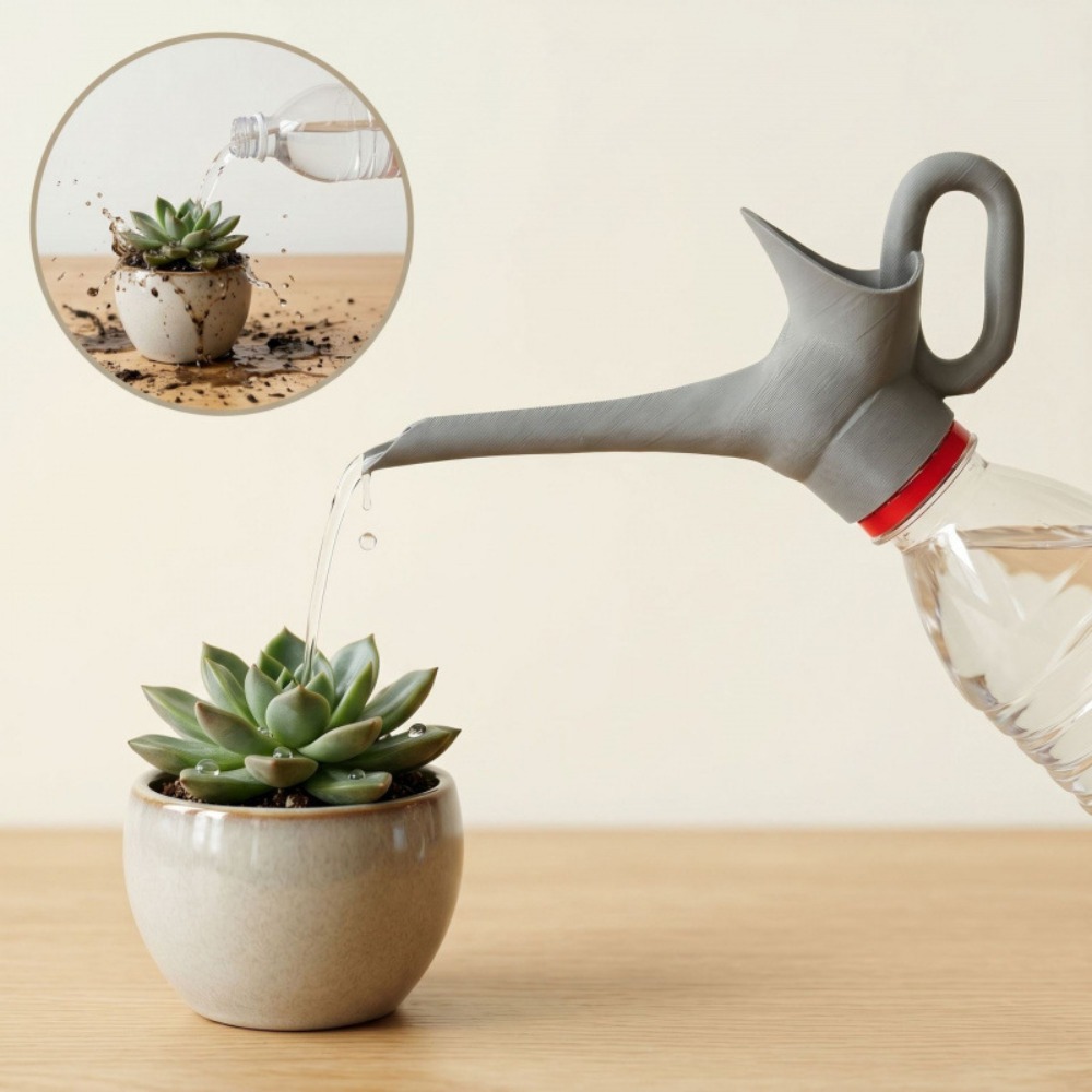 3D プリントプラスチックボトル散水コネクタポータブル長口ノ - Watering Can Long Spout のレビューと価格
