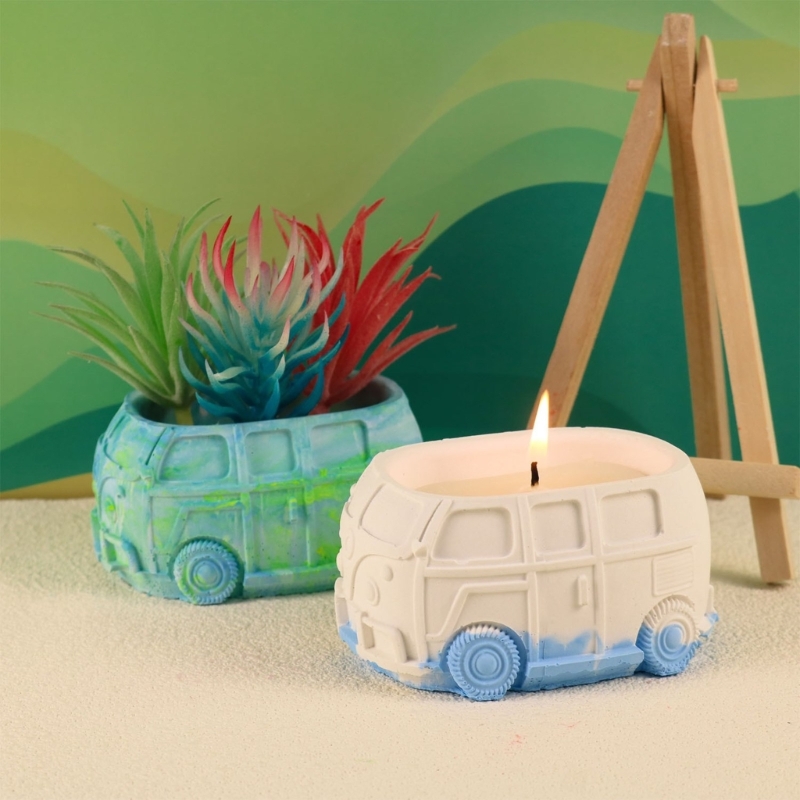 車の多肉植物植木鉢用シリコンモールド、3Dシリコンモールド、 - Gardening Tools Cute のレビューと価格
