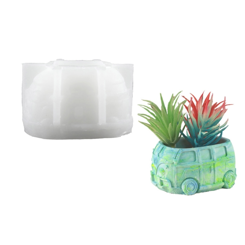 車の多肉植物植木鉢用シリコンモールド、3Dシリコンモールド、 - Gardening Tools Cute のレビューと価格