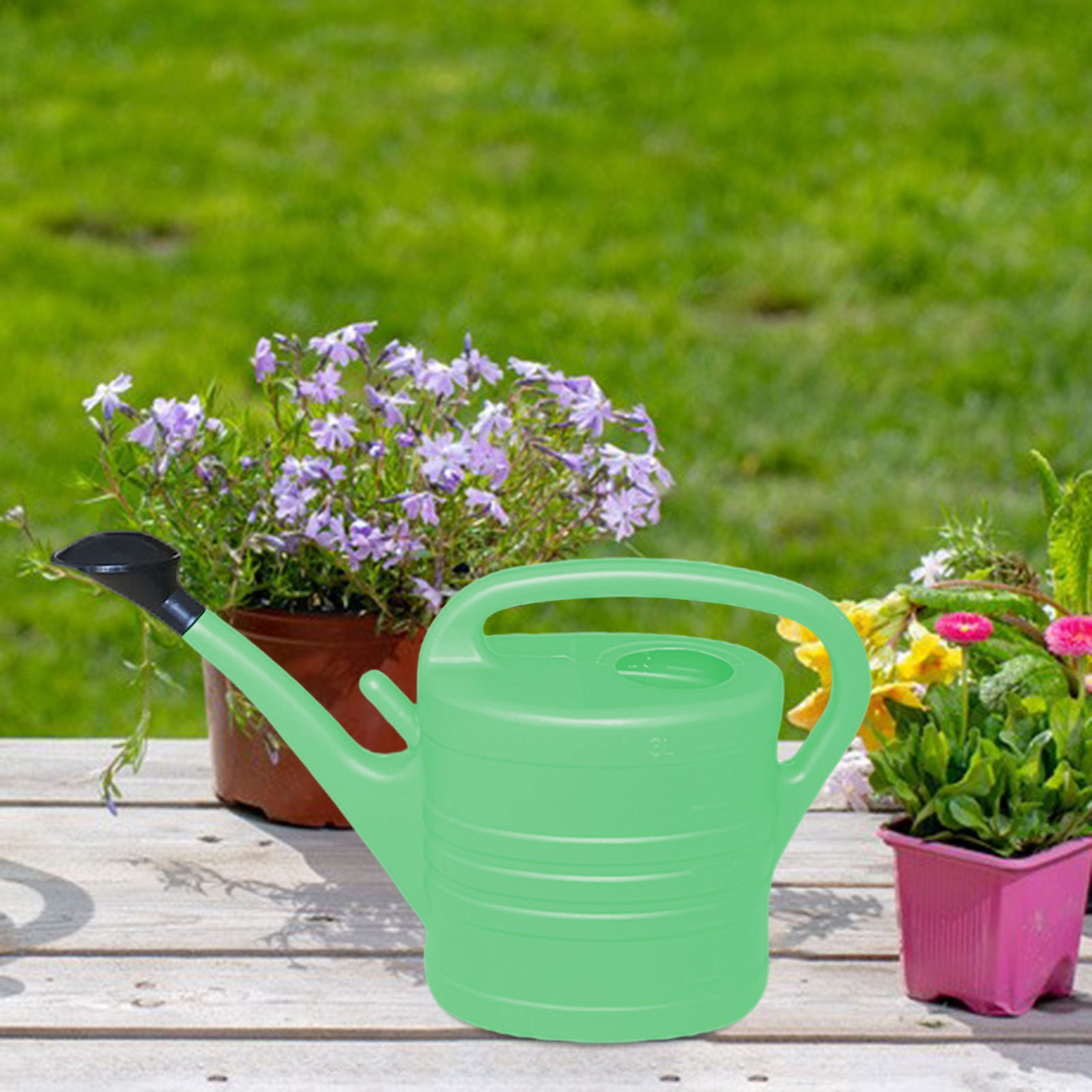 庭の水まき缶長い口ハンドル大容量 3/5L 散水スプリンクラ - Watering Can Long Spout のレビューと価格