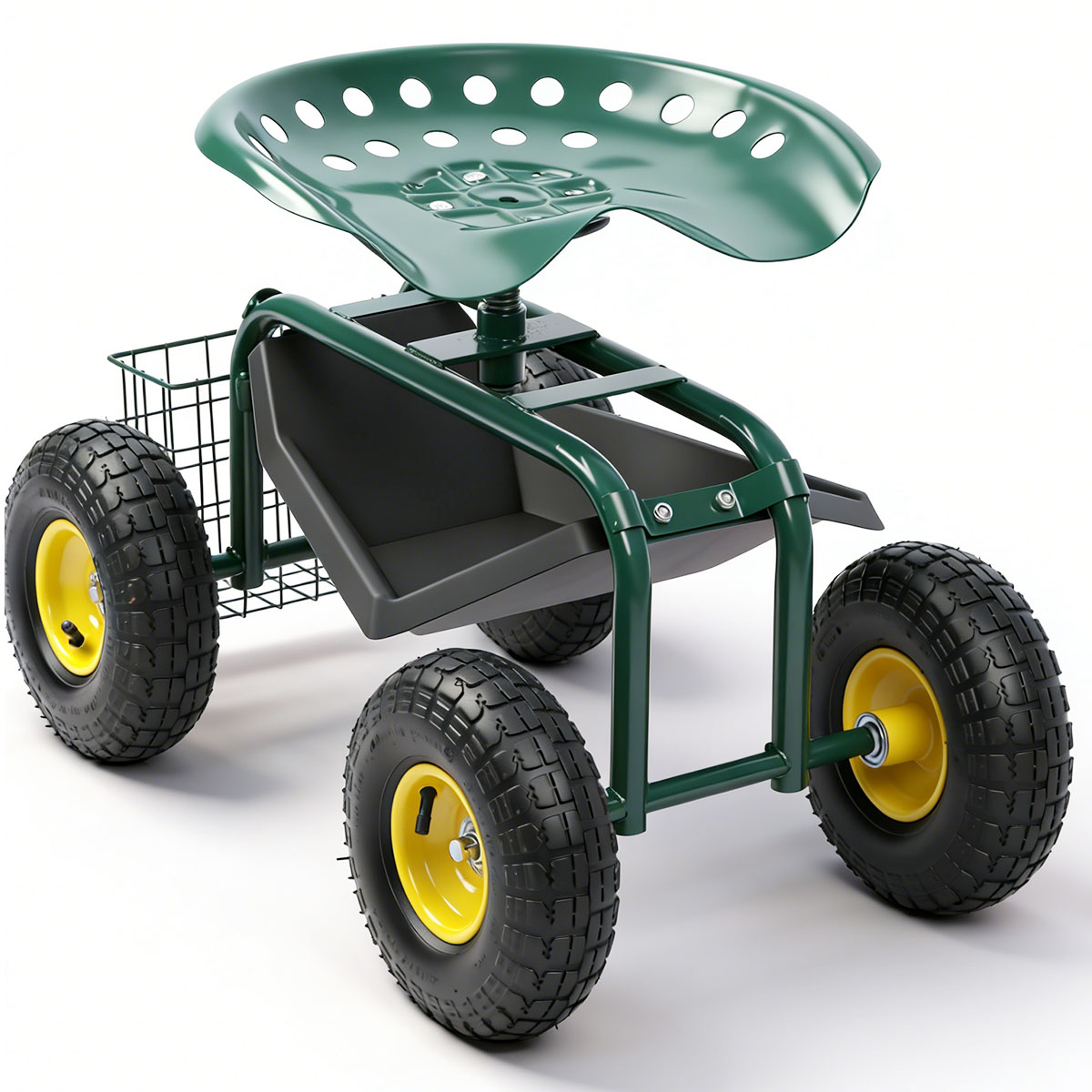 車輪付きガーデンシート、360度回転可能な調節可能なガーデン - Gardening Tools Basket のレビューと価格