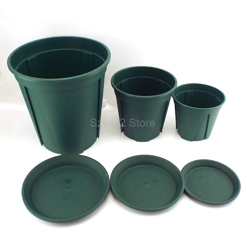 5/10個 グリーン プラスチック製 植物用植木鉢トレイ - - Gardening Tools Cute のレビューと価格