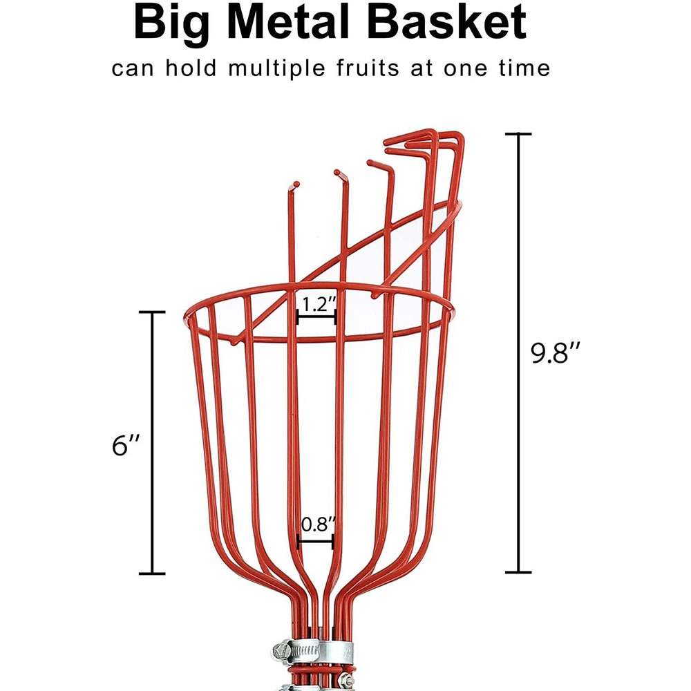 260cmフルーツピッカー、深さ調整可能なバスケット、便利な - Gardening Tools Basket のレビューと価格
